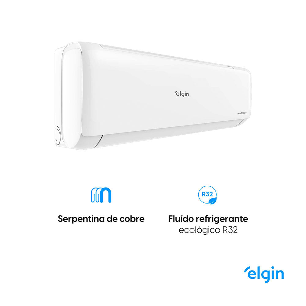 Ar-Condicionado Elgin Split High Wall Eco Inverter II WiFi 12000Btus R32 -  Novalar