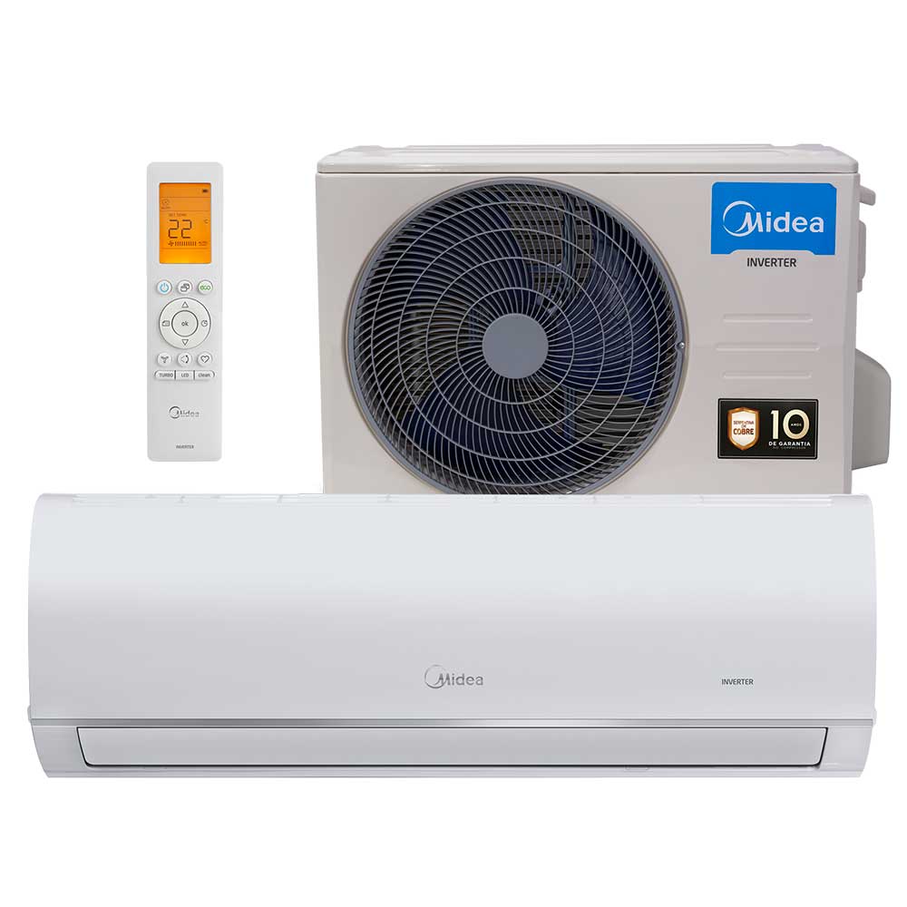 Ar Condicionado Split Hi-Wall Inverter Midea Connect 12.000 BTU/h Frio ...